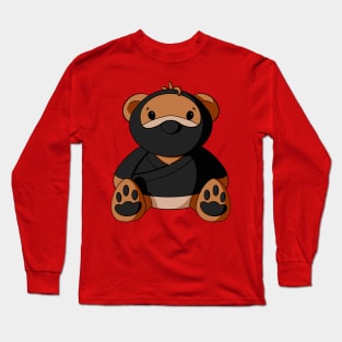 Ninja Teddy Bear Long Sleeve T-Shirt